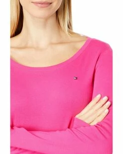 Budget ⭐ Tommy Hilfiger Shirts & Tops Long Sleeve Scoop Neck Tee 💯 -Tommy Hilfiger Shop 81U6XWGRPLL. AC SR736920