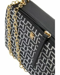 Cheapest 🛒 Tommy Hilfiger Handbags Parker II Convertible Chain Camera Crossbody - Square Monogram Jacquard 🌟 -Tommy Hilfiger Shop 81WbzriRhL. AC SR736920