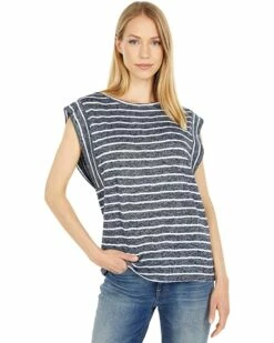 Promo 🔥 Tommy Hilfiger Shirts & Tops Sleeveless Striped Slub Tee 👏