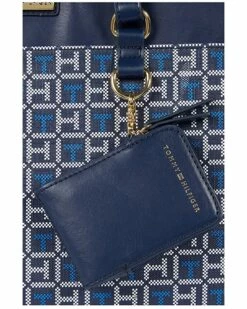 Deals 🔥 Tommy Hilfiger Handbags Naomi II Tote with Pouch Coated Square Monogram 👍 -Tommy Hilfiger Shop 81Yiv86KkBL. AC SR736920