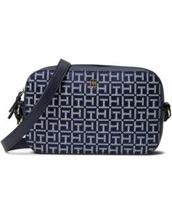 Wholesale 🛒 Tommy Hilfiger Handbags Lynn II Camera Crossbody Square Monogram Jacquard 🧨
