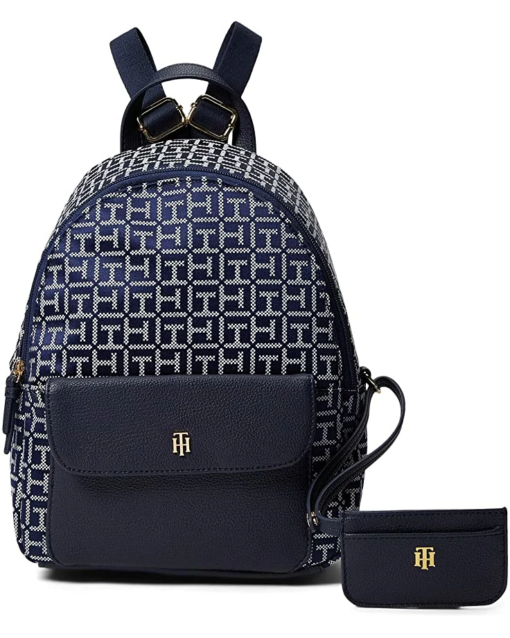 Cheapest ✔️ Tommy Hilfiger Backpacks Lynn II Dome Backpack w/ Pouch Square Monogram Jacquard 🎉 1 Cheapest ✔️ Tommy Hilfiger Backpacks Lynn II Dome Backpack w/ Pouch Square Monogram Jacquard 🎉