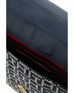 Top 10 ❤️ Tommy Hilfiger Handbags Tiffany II - Convertible Flap Satchel - Square Monogram Jacquard with Pebble PVC 👍 -Tommy Hilfiger Shop 81bE eWAML. AC SR736920