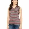 Wholesale ✨ Tommy Hilfiger Shirts & Tops Sleeveless Collared Button Front Stripe Knit ✨