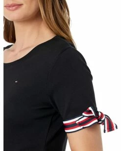 Best reviews of ✔️ Tommy Hilfiger Dresses Short Sleeve Tie Sleeve Dress 🤩 -Tommy Hilfiger Shop 81enoRFQN L. AC SR736920