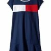 Best Sale ❤️ Tommy Hilfiger Kids Dresses Core Flag😉 Dress (Big Kids) ⭐