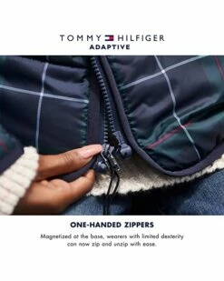 Promo 🛒 Tommy Hilfiger Adaptive Shirts & Tops Cory Polo Shirt with Zipper Closure at Front (Little Kids/Big Kids) ⭐ -Tommy Hilfiger Shop 81fobbkQgzL. AC SR736920