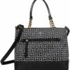 Budget ❤️ Tommy Hilfiger Handbags Parker II Convertible Satchel - Square Monogram Jacquard ⭐