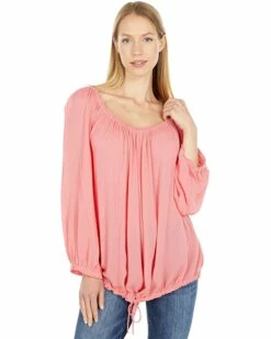 New ⭐ Tommy Hilfiger Shirts & Tops Long Sleeve Off-the-Shoulder Top ⌛