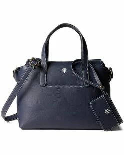 Outlet 🎉 Tommy Hilfiger Handbags Lynn II Convertible Satchel w/ Pouch Pebble PVC 🥰 -Tommy Hilfiger Shop 81kCrpomdrL. AC SR736920