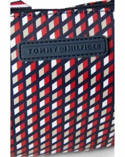 Best deal ❤️ Tommy Hilfiger Handbags Jillian II Half-Moon Wristlet Angled Flag Printed Nylon 🤩 -Tommy Hilfiger Shop 81mGNVSaXxL. AC SR736920
