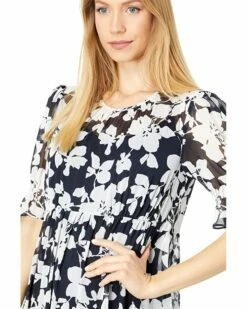 Best deal ⌛ Tommy Hilfiger Dresses Short Sleeve Sunday Silhouette Chiffon Dress 🌟 -Tommy Hilfiger Shop 81n CnwpaQL. AC SR736920