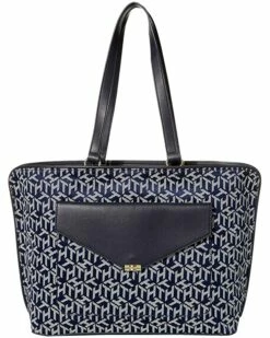 Hot Sale 🤩 Tommy Hilfiger Handbags Tessa Tote - TH Cube Jacquard 🔔