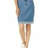 Wholesale 😉 Tommy Hilfiger Adaptive Skirts Scalloped Hem Denim Skirt with Magnetic Fly 👏