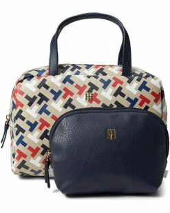 Buy 🔥 Tommy Hilfiger Handbags Lynn II Two-Piece Satchel Bias Multi Print PVC ❤️ -Tommy Hilfiger Shop 81oM8OQ1JcL. AC SR736920