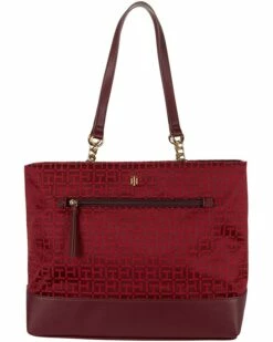 Best reviews of ✨ Tommy Hilfiger Handbags Parker II Tote - Square Monogram Jacquard ❤️
