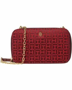 Cheapest 🛒 Tommy Hilfiger Handbags Parker II Convertible Chain Camera Crossbody - Square Monogram Jacquard 🌟 -Tommy Hilfiger Shop 81rmBv3lXIL. AC SR736920