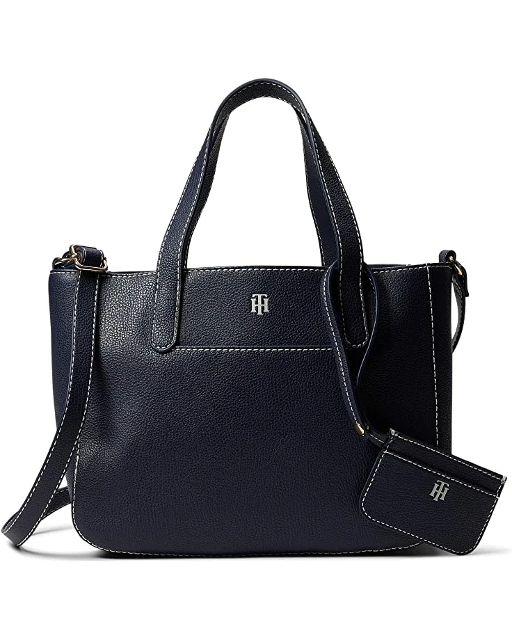 Cheapest ✨ Tommy Hilfiger Handbags Lynn II Convertible Shopper w/ Pouch Pebble PVC 😍 1 Cheapest ✨ Tommy Hilfiger Handbags Lynn II Convertible Shopper w/ Pouch Pebble PVC 😍