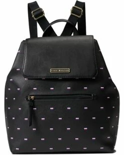 Brand new 🤩 Tommy Hilfiger Backpacks Irene II Flap Backpack Corporate Critter Texture PVC ✨