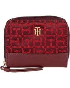 Buy ✨ Tommy Hilfiger Wallets Parker II Small Zip Wallet - Square Monogram Jacquard 😍 -Tommy Hilfiger Shop 81utuxJPhxL. AC SR736920