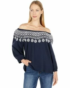 Cheapest ⭐ Tommy Hilfiger Shirts & Tops Off-the-Shoulder Top ⌛