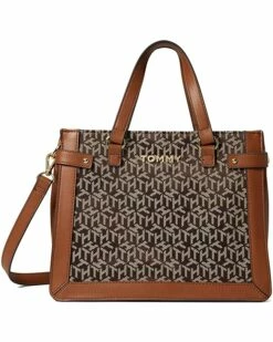 Brand new ✨ Tommy Hilfiger Handbags Lucia-Convertible Satchel-Cube Jacquard ✨