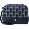 Promo ⌛ Tommy Hilfiger Handbags Lynn II Small Dome Wristlet Square Monogram Jacquard 💯