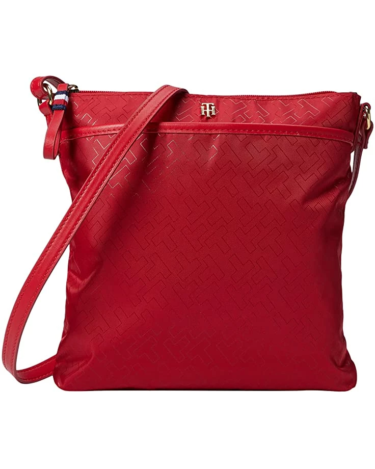 Cheapest 🧨 Tommy Hilfiger Handbags Cynthia II - North/South Crossbody - TH Bias Outline Matte Shine Nylon ✔️ 1 Cheapest 🧨 Tommy Hilfiger Handbags Cynthia II - North/South Crossbody - TH Bias Outline Matte Shine Nylon ✔️