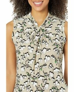 Outlet 👍 Tommy Hilfiger Shirts & Tops Floral Knot Neck Knit ❤️ -Tommy Hilfiger Shop 913IZ kvGL. AC SR736920