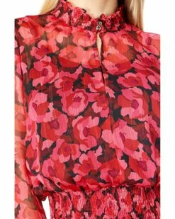 Budget ⭐ Tommy Hilfiger🔔 Dresses Printed Long Sleeve Chiffon Dress ✔️ -Tommy Hilfiger Shop 918p4BJbQSL. AC SR736920