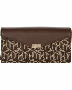 Best Pirce ✨ Tommy Hilfiger Wallets Tessa Medium Flap Wallet - TH Cube Jacquard ⌛