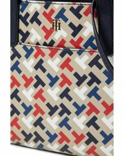 Flash Sale 🎁 Tommy Hilfiger Handbags Lynn II Convertible Shopper w/ Pouch Bias Multi Print PVC 🎁 -Tommy Hilfiger Shop 91veXmY9fkL. AC SR736920