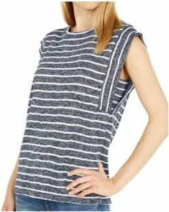 Promo 🔥 Tommy Hilfiger Shirts & Tops Sleeveless Striped Slub Tee 👏 -Tommy Hilfiger Shop 91xgLfp 5S. AC SR736920